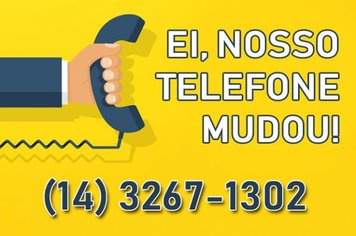 Nosso telefone mudou